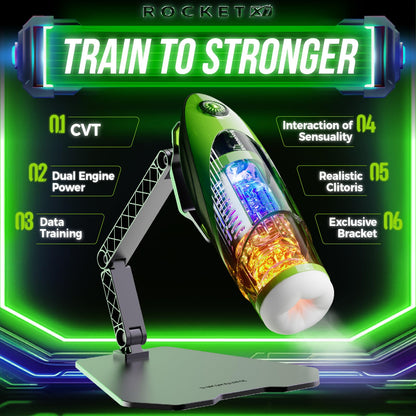 Bananasome Male Masturbator Automatic Sex Toys for Men, Rocket X7 Sex Machine Male Stroker Sucking Toys, 3D Realistic Pussy Pocket for Men's Sex Toy