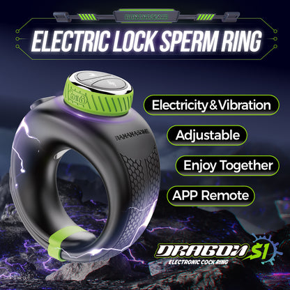 Bananasome Dargon S1 Cock Ring Electric Pulse Vibration